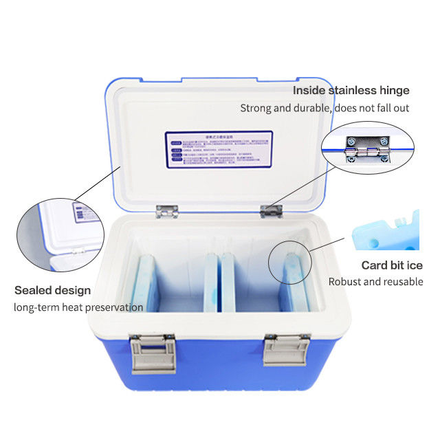 FS-12L Portable Medical Cooler Box With 24hrs Cold Time And Airtight Leak-proof Lid For Blood Cold Chain Storage