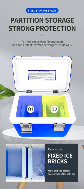 Portable Passive Medical Cooler Box Use Ice Pack Cooling Method In  Ensuring Safe Medical Product Cold Chain Storage OEM& ODM Support