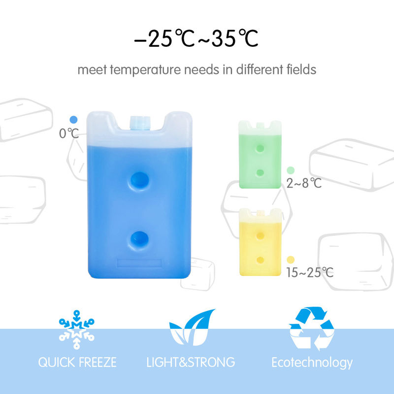 Non-Toxic Reusable PCM Ice Packs with Wide Temperature Range for Food Storage