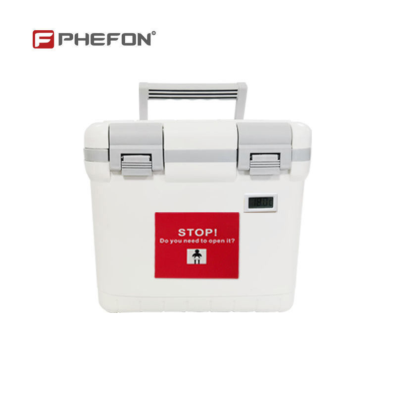 Phefon 6L White Hard Cooler Ice Cool Box With Shoulder Strap Design Eco-Friendly