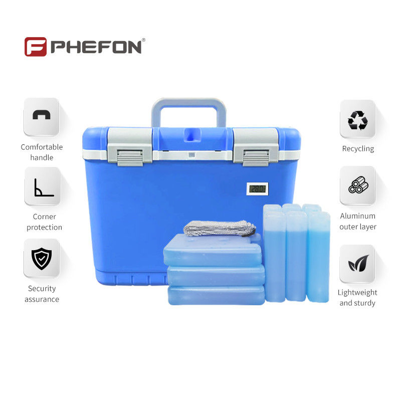 Impact-resistant Corrosion-resistant Medical Cooler Box with 40mm Insulation for Vaccine Transport and Storage