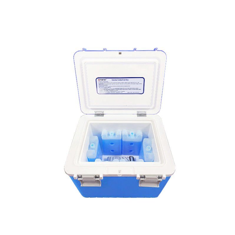 Medical Cooler Box with 2-8°C Temperature Range PU Insulation Material and 24-48hrs Cold Time for Vaccine Transport