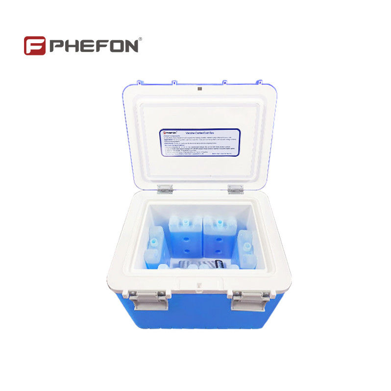 Medical Cooler Box with 2-8°C Temperature Range PU Insulation Material and 24-48hrs Cold Time for Vaccine Transport