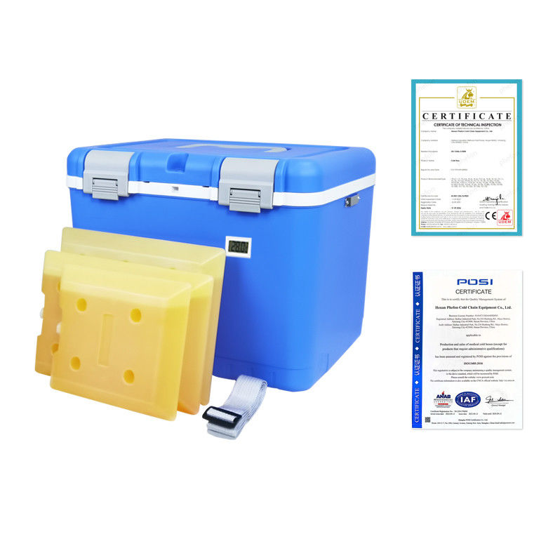 Medical Cooler Box for Vaccine Transport with 2-8°C Temperature Range 24-48hrs Cold Time Meets WHO And CDC Standards