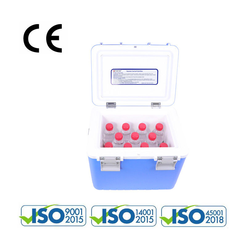 Medical Cooler Box for Vaccine Transport with 2-8°C Temperature Range 24-48hrs Cold Time Meets WHO And CDC Standards