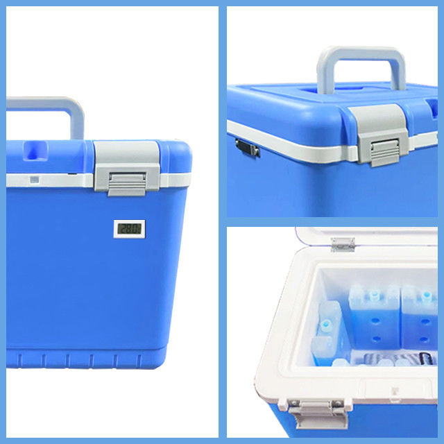 2-8°C Temperature Range Medical Cooler Box with PU Insulation Material Impact-resistant and Corrosion-resistant for Vaccine Transport