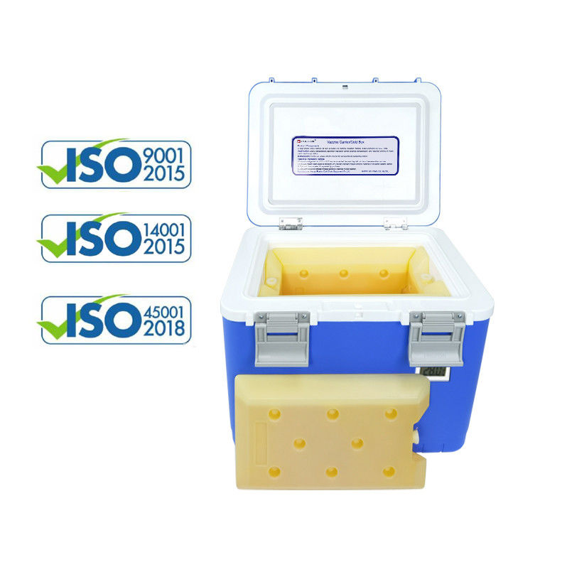 Phefon 10L Lockable Chest Coleman Ice Cooler Box For Lab Cooling Storage