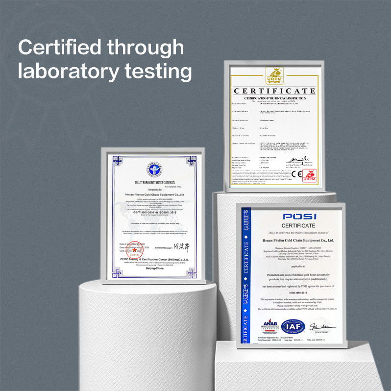 40mm PU Insulation Medical Cooler Box for Vaccine Transport with 2-8°C Temperature Range and 24-48 Hours Cold Retention