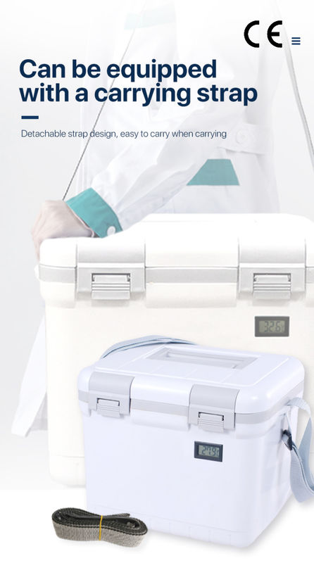 Phefon 6L White Hard Cooler Ice Cool Box With Shoulder Strap Design Eco-Friendly