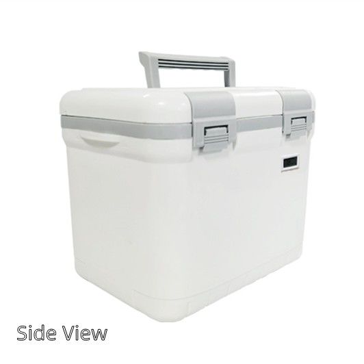 6L Portable Medical Cooler Box Outdoor Locking PU Foam Medicine Ice Cooler Box 48H Cold Time
