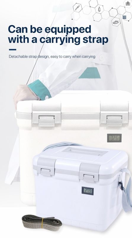 High Quality Medical Laboratory PU Insulated Cold Chain Coolling Box WithTemperature Display