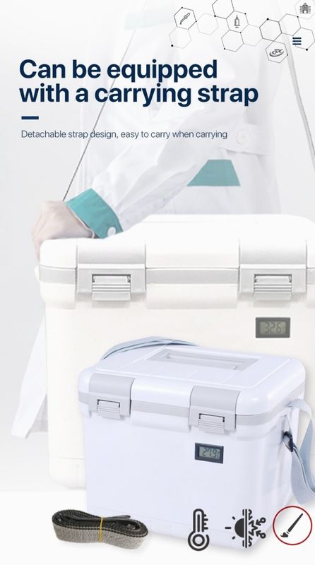 Portable Medical Blood Transport Vaccine Cooler Box For Traveling Ice Cold Chain Transport
