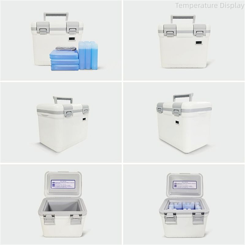 Portable Medical Blood Transport Vaccine Cooler Box For Traveling Ice Cold Chain Transport