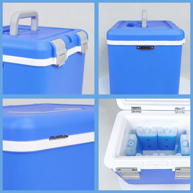 10L Portable Medical Cooler Box with PCM Ice Packs for Temperature Controlled Medicine Transportation