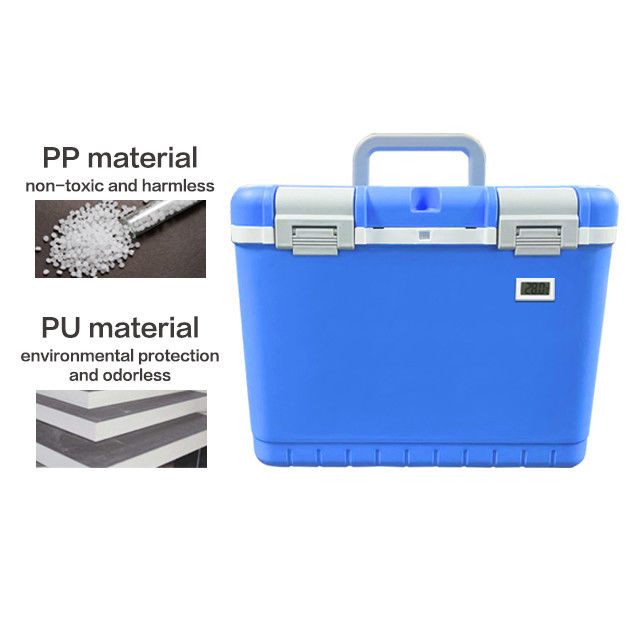 10L Portable Medical Cooler Box with PCM Ice Packs for Temperature Controlled Medicine Transportation