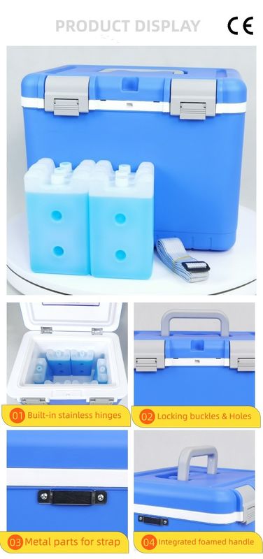 Phefon 10L Hard Ice Cold Box Featuring Ice Pack Configuration Supply One Set Designed For Cold Chain Transport And Storage
