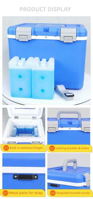Portable Cooler With PU Foam Insulation For Medicine Cold Chain Storage