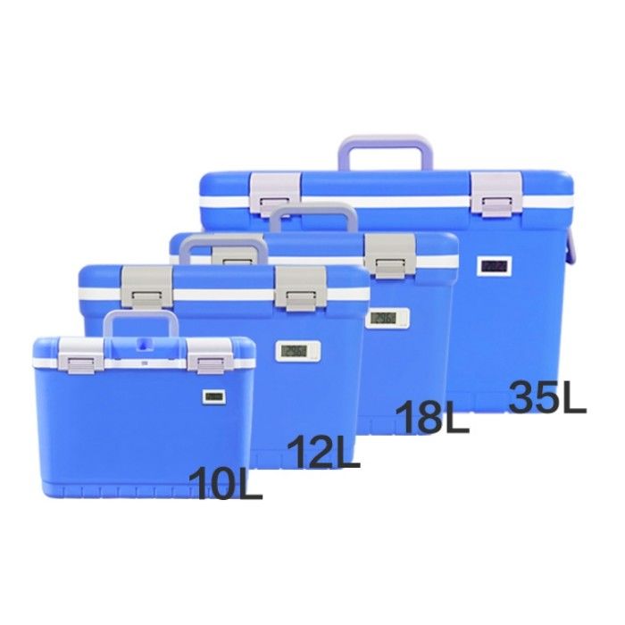 FS 10L small portable cooler for medicine offers 24H cooling duration ensuring cooling performance during medical sample transport
