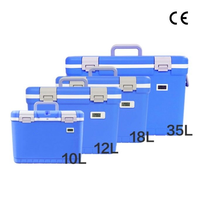 Manufacturer Wholesale Portable Passive 10L Medical Cooler Box Optional Temperature Display For Vaccine And Blood Transport