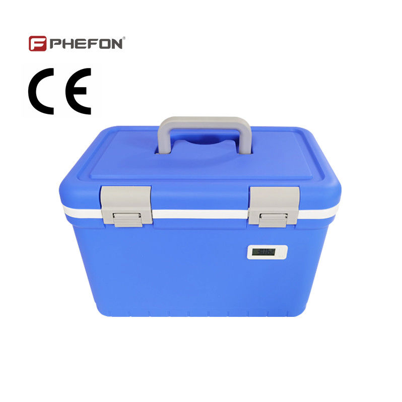 Medical Cooler Box with 12 Liters Capacity and 2°C to +8°C Temperature Range for Shock Proof Vaccine Transport