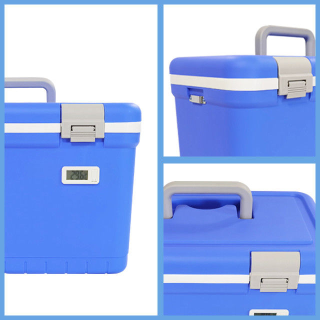 Medical Cooler Box with 12 Liters Capacity and 2°C to +8°C Temperature Range for Shock Proof Vaccine Transport
