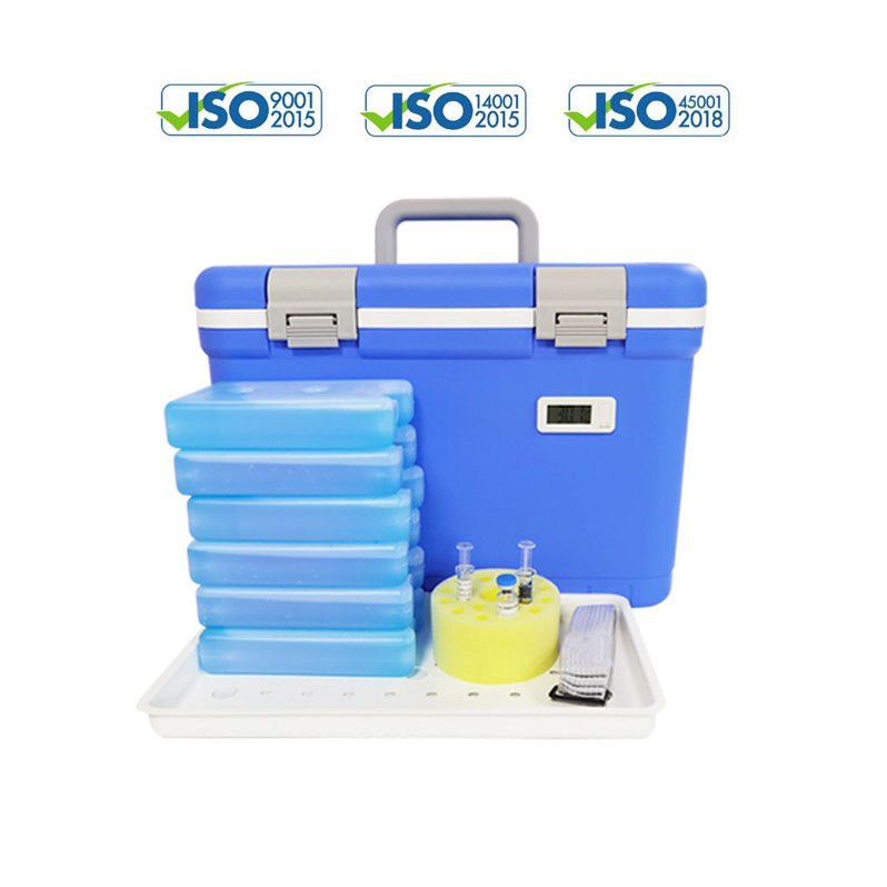 Shock Proof And Impact-resistant CE Certified Medical Cooler Box With Supply One Set Ice Packs For Cold Chain Storage