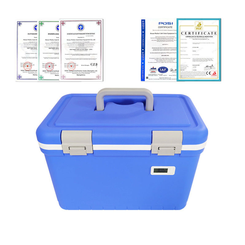 Shock Proof And Impact-resistant CE Certified Medical Cooler Box With Supply One Set Ice Packs For Cold Chain Storage