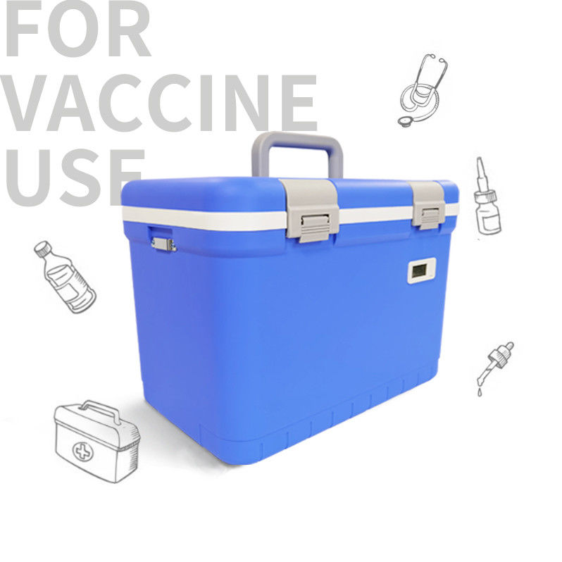 Passive Medical Cooler Box With Ice Packs 12L Capacity Engineered To Maintain Consistent Temperature Over 24hrs Duration