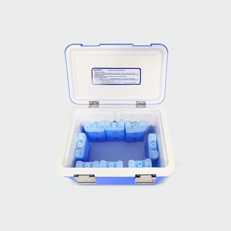 Medical Cold Chain Cooler Box, Portable Isothermal Transport Case With Temperature Recorder, 2‑8°C Constant Temperature Carrier For Vaccines, Pharmaceutical Drugs, Lab Specimens And Reagents For Hospi