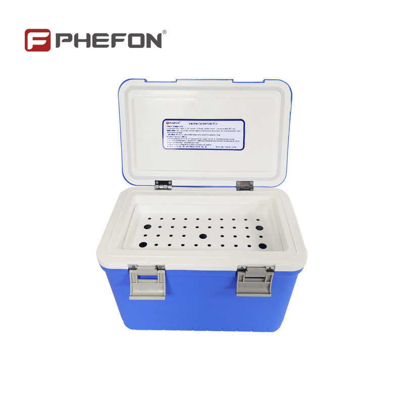 Medical Cold Chain Cooler Box, Portable Isothermal Transport Case With Temperature Recorder, 2‑8°C Constant Temperature Carrier For Vaccines, Pharmaceutical Drugs, Lab Specimens And Reagents For Hospi