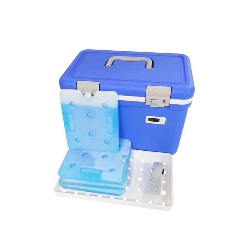 Medical Cold Chain Cooler Box, Portable Isothermal Transport Case With Temperature Recorder, 2‑8°C Constant Temperature Carrier For Vaccines, Pharmaceutical Drugs, Lab Specimens And Reagents For Hospi