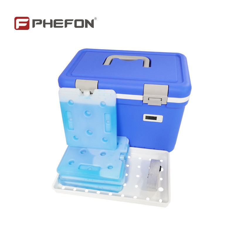 Reusable Medical Insulated Cooler Box, Heavy Duty Cold Chain Shipping Container, Maintain 2‑8°C Thermal Environment for Vaccines, Biological Samples, Lab Reagents, Ideal for Healthcare Distribution &