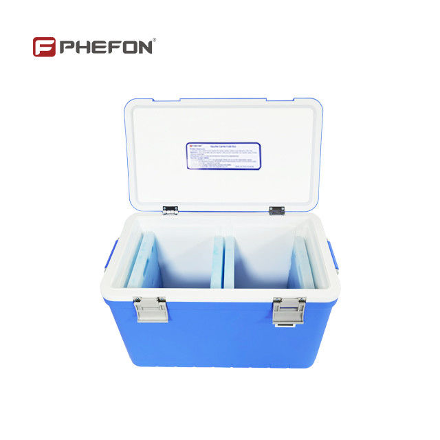 Blue Best Cool Box For Transporting Medicines With PU Foam Insulation For Medical Needs And Storage