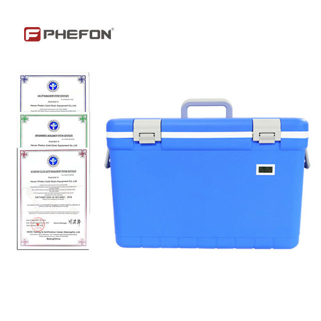 Medical Cooler Box temperature controlled insulated carrier engineered for preservation of vaccines blood products and medical reagents