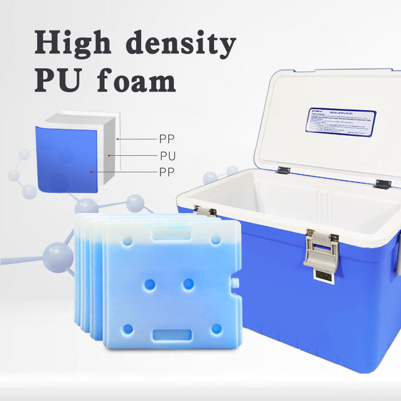 Blue Best Cool Box For Transporting Medicines With PU Foam Insulation For Medical Needs And Storage