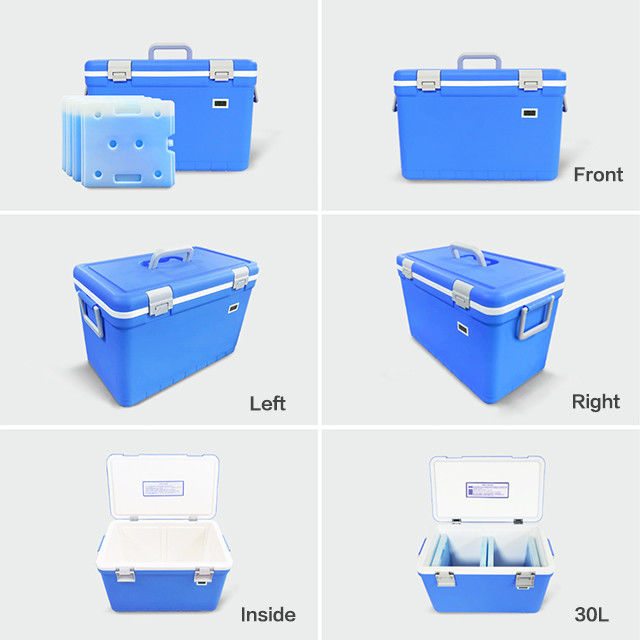 35L Insulated Good Perfomance Medical Ice Cold Box for Temperature Control  With Ice Packs