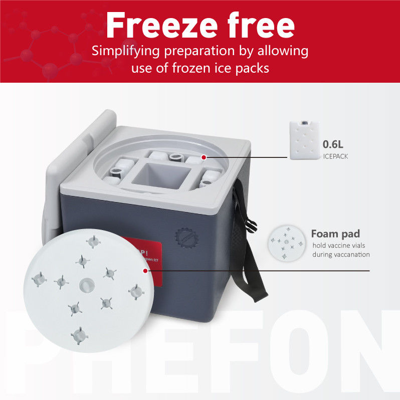 1.7L Medical Vaccine Cooler Box Cold Chain Cooler For Vaccine Transport