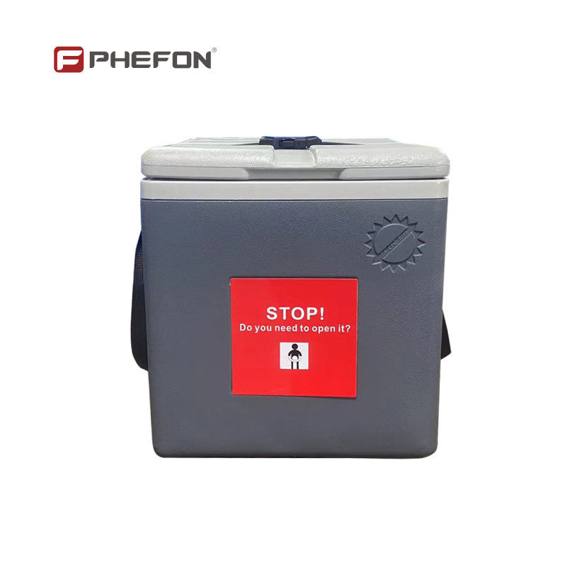1.5L Portable Vaccine Carrier Medical Cooler Box Includes Ice Packs For Cold Chain Logistics Optional Temperature Display