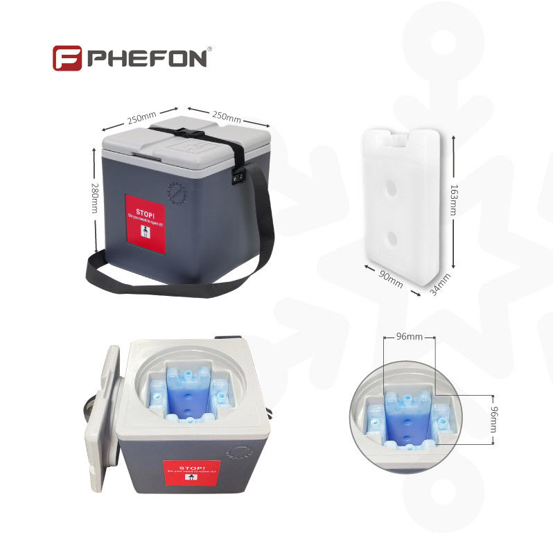 Good Performance Medical Cooler Box Vaccine Cooler With 100% PU Foam Insulation Ice Cooler For Insulin And Vaccine Transport