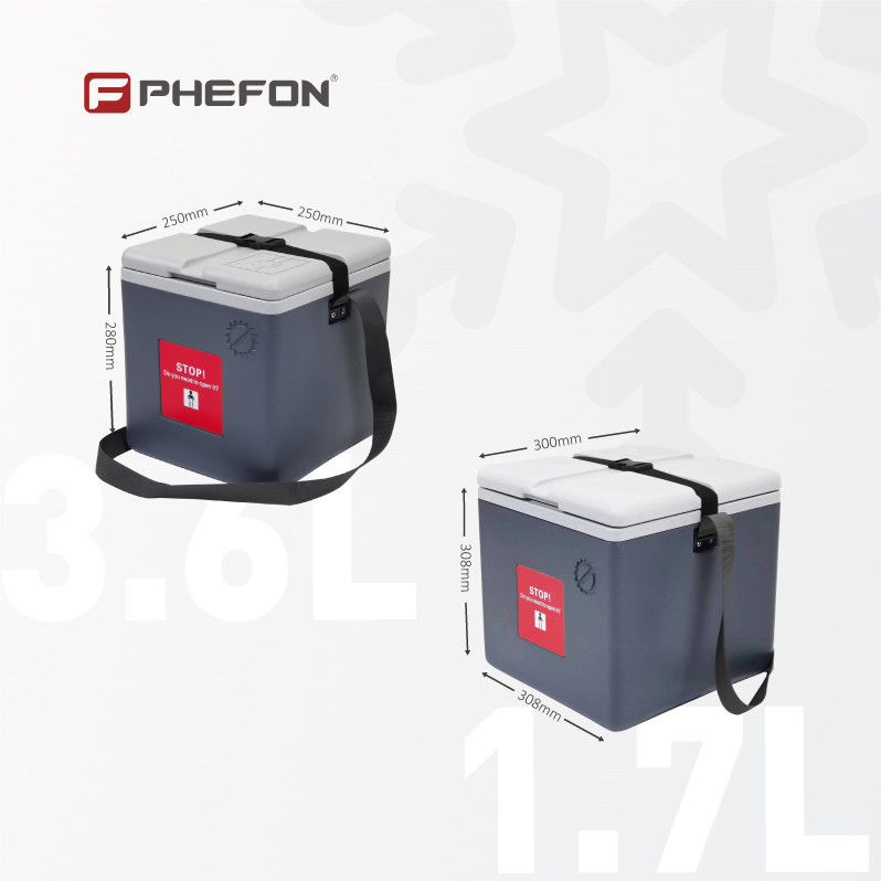 1.5L 1.7L Vaccine Cooler Box Ice Chest Cooler Box With Removable Lid