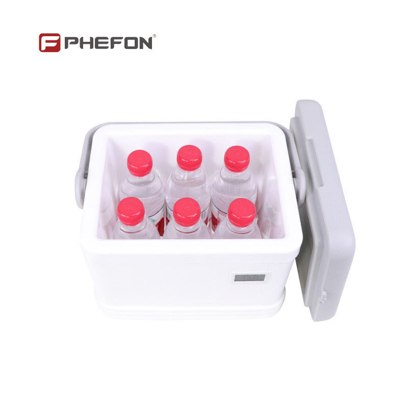 Portable Compact Cooler Box, Lightweight Injection Molded Small Insulated Ice Chest, Tight Seal to Keep Cold, Easy-Grip Handle, Ideal for Day Camping, Picnic, Beach Outing, Short Road Trip, Food