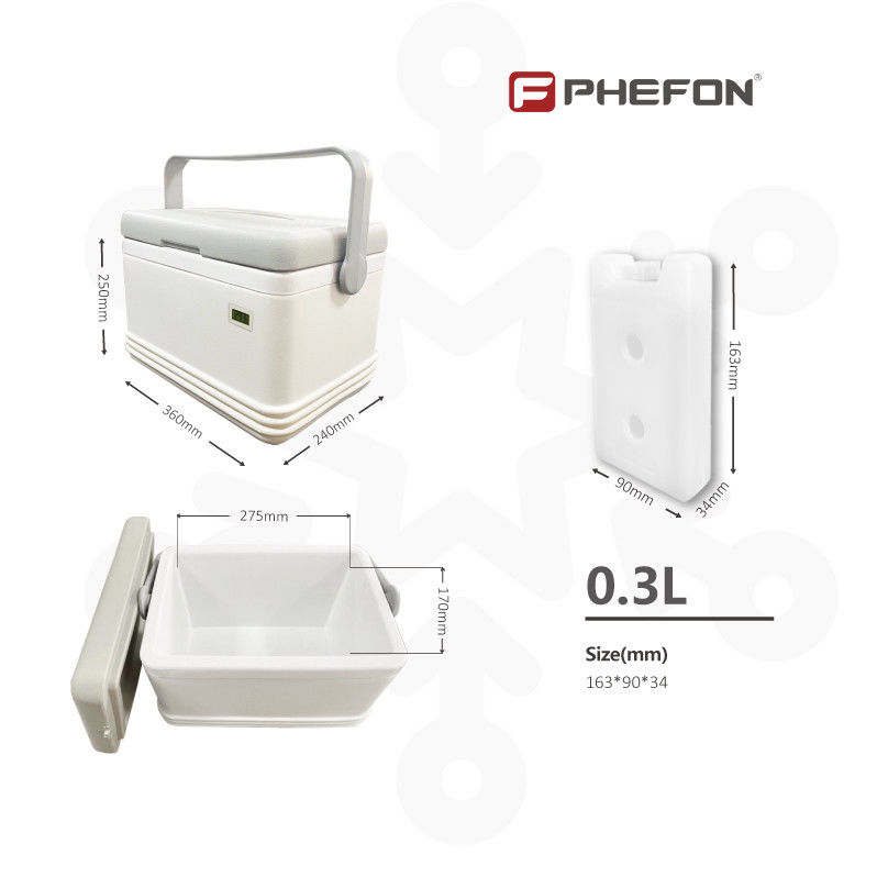 Phefon White Color OEM Cooler Box Cold Chain Storage Ice Cold Box