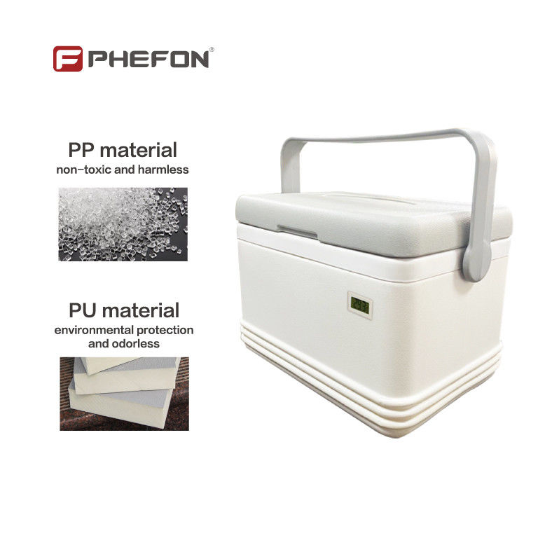 Insulation Type PU Foam Cold Chain Transportation Small Portable Cooler for Medicine
