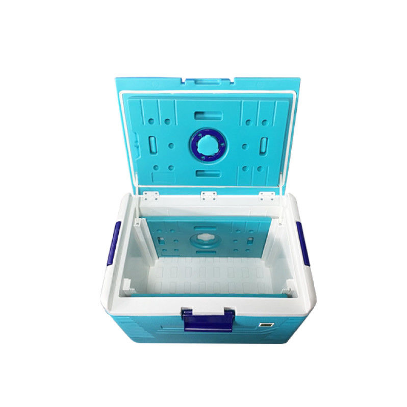 One Set Large Capacity Ice Cooler Box With Ice Packs 54Ltr Plastic Cool Box