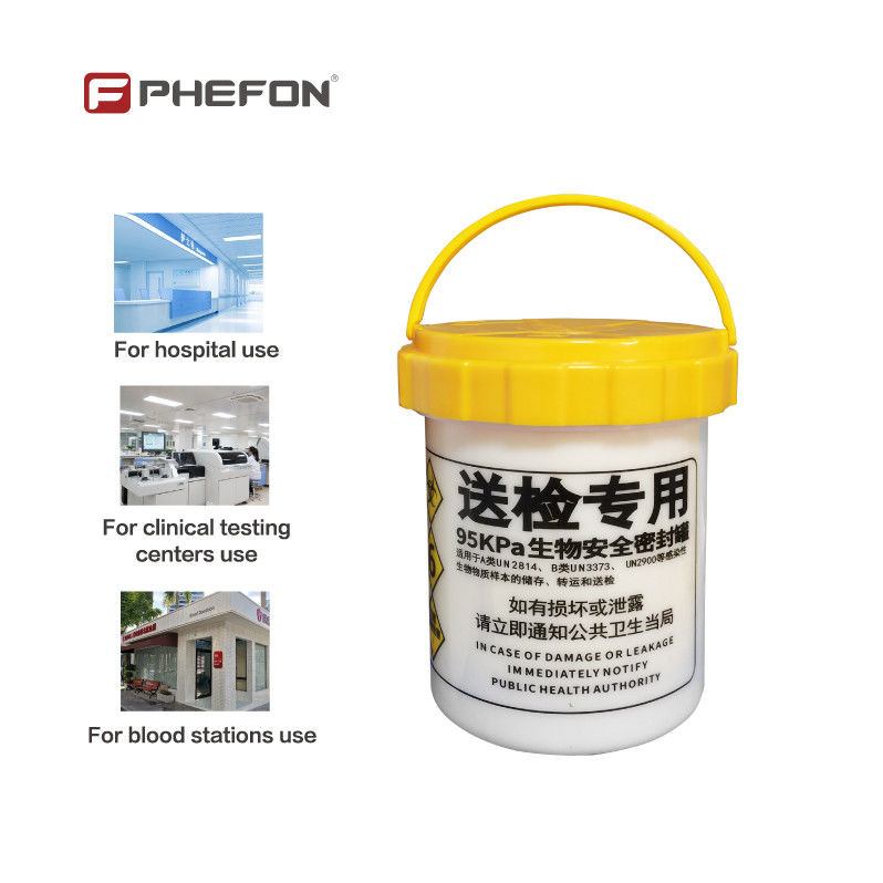 UN2814 UN3373 Box With 95 KPa  Biosafety Transport Tank IATA Packing Instruction Compliant 16cm Height For Biological Sample Shipping