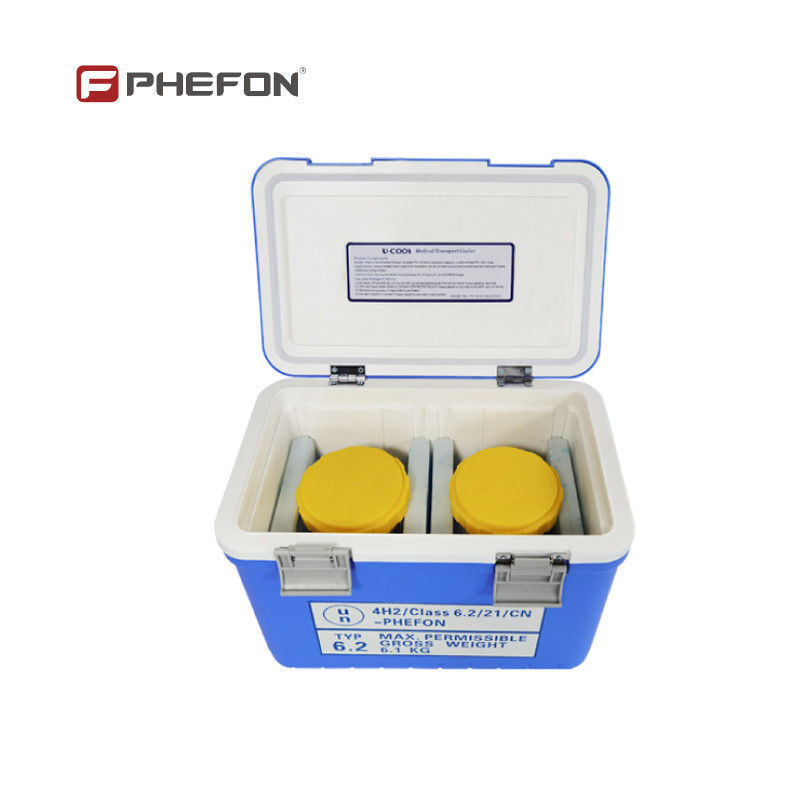 UN2814 Cooler Box For Biological Sample Transport With 24hrs Cold Time Durable Corrugated Cardboard And IATA DOT Compliance