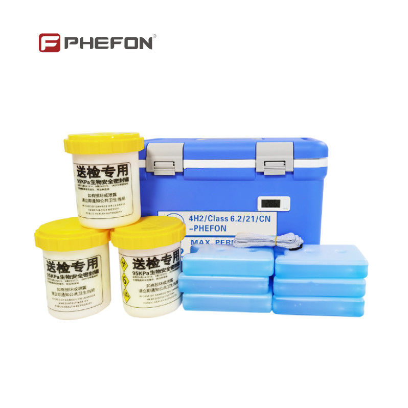 Ice Pack Supply One Set UN2814 Box PU Polyurethane Foam Insulation Cooler 18L Cold Chain Logistics Packaging Solution