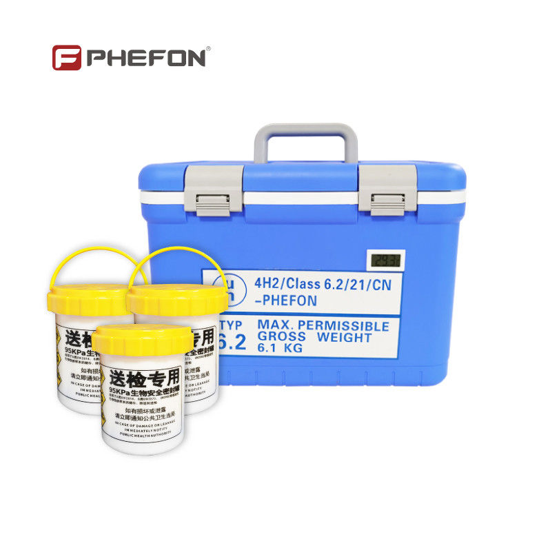 UN2814 UN3373 Medical Cooler Box For Safe Sample Transport Temperature Range 0°C To 10°C Sample Storage Solution PU Polyurethane Foam Insulation