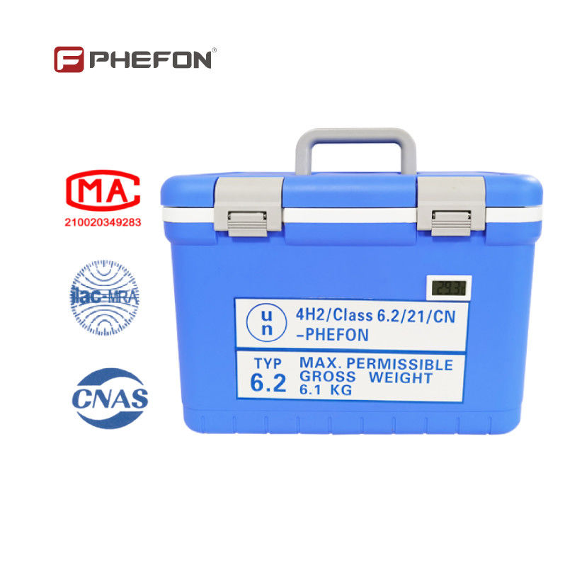 Portable UN3373 Cooler Box For Diagnostic Specimen And Biological Sample Transport Includes UN3373 Secondary Package Container 3PCS For 0°C To 10°C Shipping