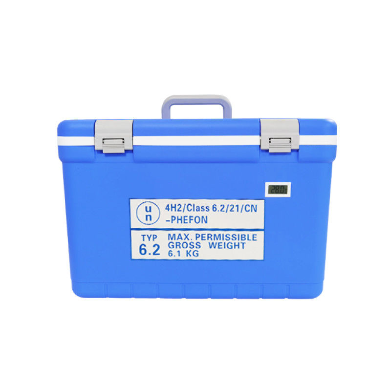 Thermometer Temperature Display Transport Container for Biological Samples for Specimen Cold Chain Safety Transportation